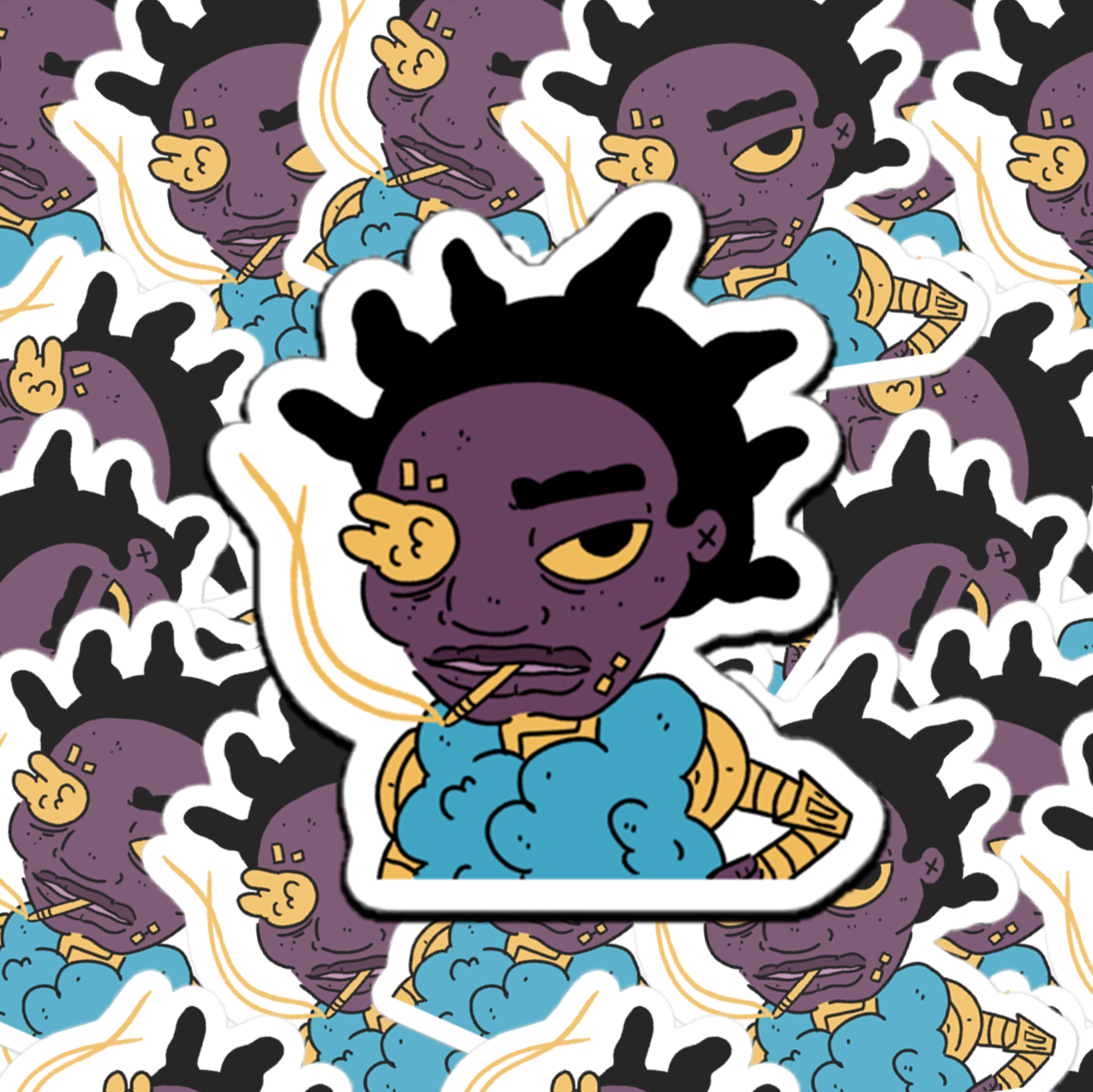 Smoky Joanna Heavy Duty Vinyl Sticker